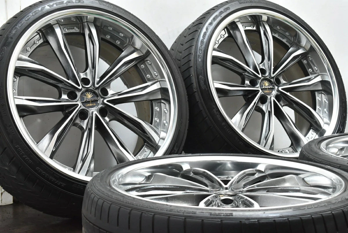 JDM Used WEDS 4-Book set 209.0J x 20 +38 PCD 114.3 245/35R20 95W Goody No Tires - Image 3