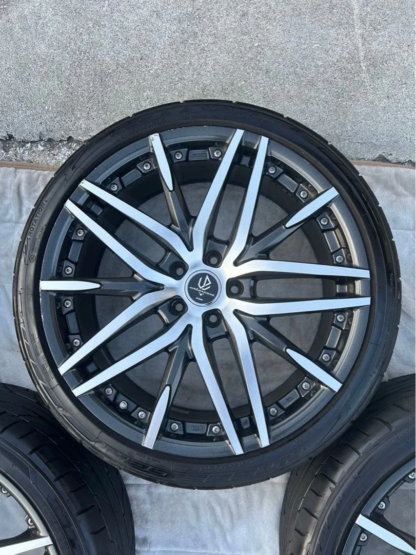JDM Used WORK 4Book set 20 inch No Tires - Image 3