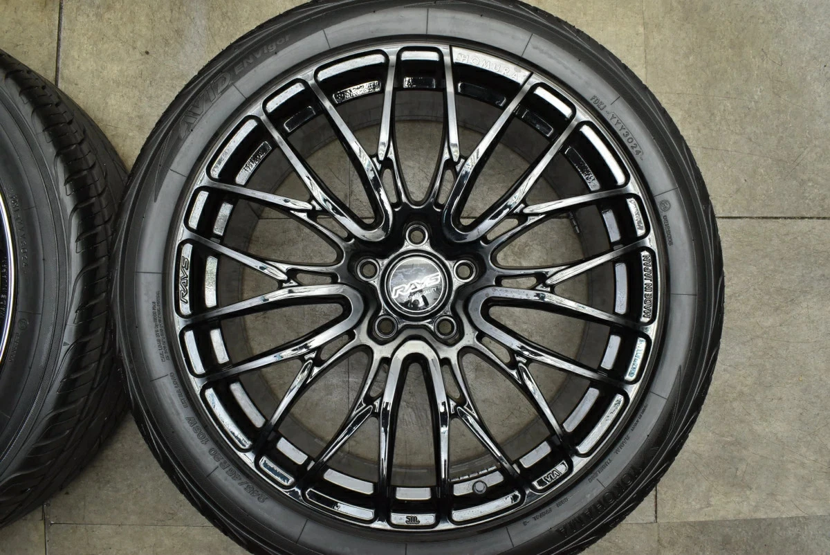 JDM Used RAYS 4-Book Set 208.5J x 20 +45 PCD 120 245/45R20 103W with Y No Tires - Image 5