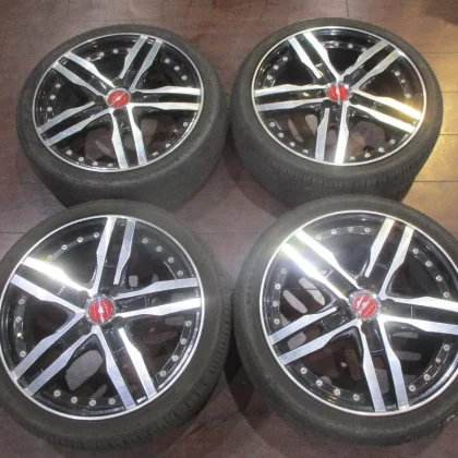 JDM Used KYOHO Shallen XF-55 monoblock 16 tire and wheel set 4 wheels No Tires