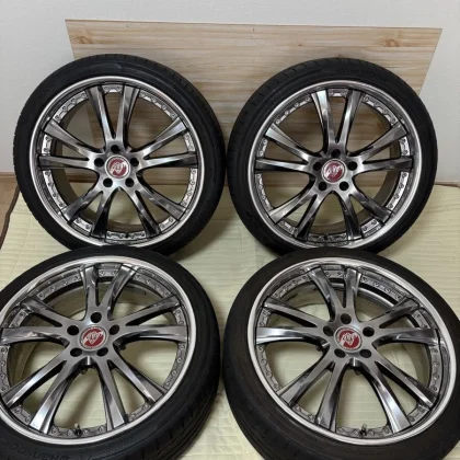 JDM Vienna Merisia 20x8.5 5/114.3 +40 Wheels for Big Calipers Fits Alp No Tires