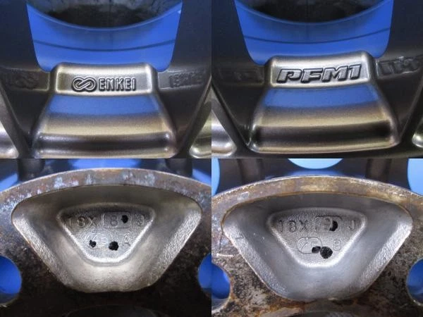 JDM Used ENKEI PFM1 Enkei 4-Book Set 188.0J 9.0J +45 5-Lug PCD 114.3 B No Tires - Image 6