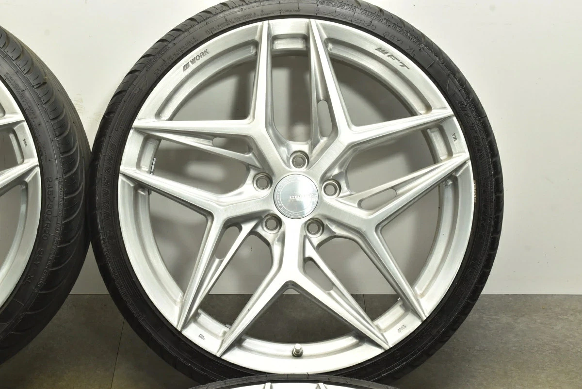 JDM Used WORK 4Book set 208.5J x 20 +38 PCD 114.3 245/30R20 95Y wheels No Tires - Image 7