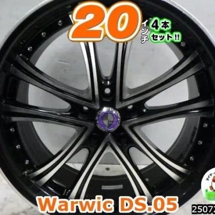 JDM Used 20-inch Deep Rim Wheels 4-Piece Set Warwic DS.05 20x8.5J +35m No Tires