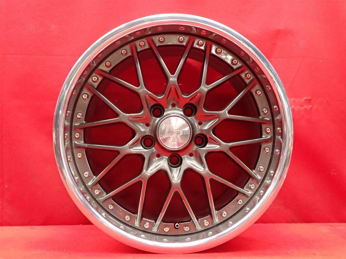 JDM Used WEDS LINEARETTA Linearetta Mesh wheels 4Book 8/9J 17PCD114.3 No Tires - Image 8