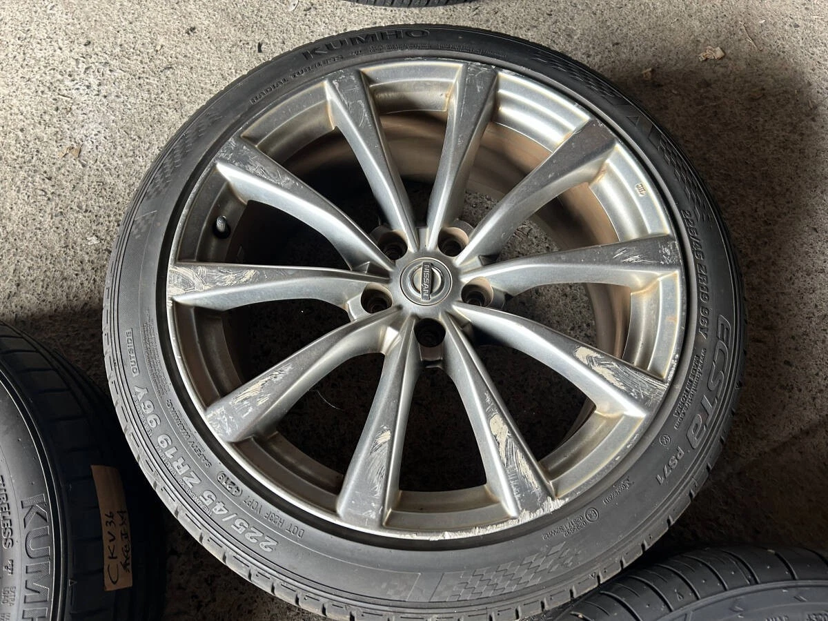 JDM Used Nissan V36 Skyline Coupe genuine 19-inch 8.5J9J5 PCD114.3 rim No Tires - Image 5