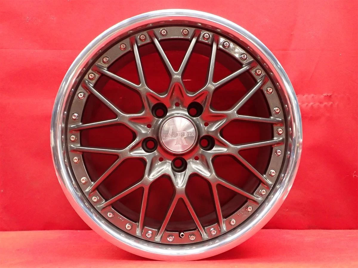 JDM Used WEDS LINEARETTA Linearetta Mesh wheels 4Book 8/9J 17PCD114.3 No Tires - Image 6