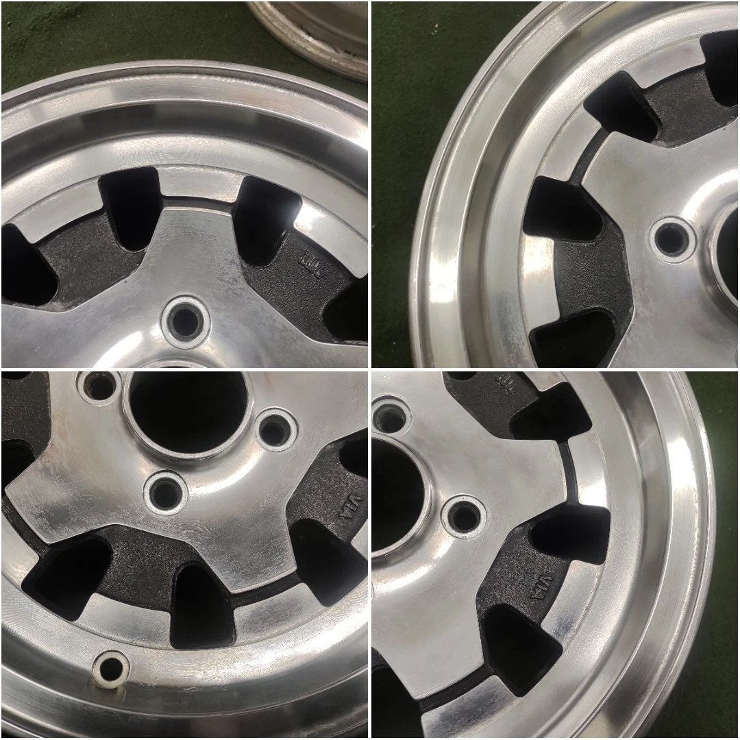 JDM Used Asahi ami aluminum wheels for older cars 1414x5.5J ET +15 PCD No Tires - Image 8