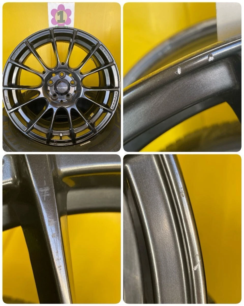 JDM Weds sport SA-72R 17x7.0J 48 5x100 PCD wheels 4-pack. Wedssports 1 No Tires - Image 3