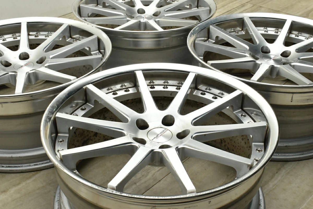 JDM Used HYPER FORGED 4-Book Set 199.0J x 19 +31 PCD 112 Wheels Only No Tires - Image 3