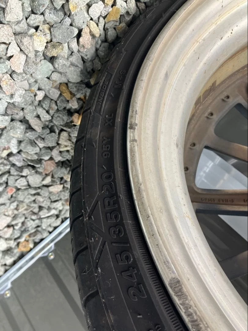 JDM Wald 20 multi-spoke wheel set size 114.3 black. Rare. No Tires - Image 10