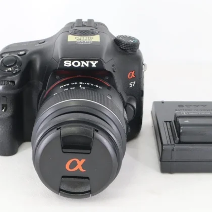 [US Stock & English] Sony Alpha SLT-A57 16.1MP Black w/DT SAM 18-55mm(S/C:10035)