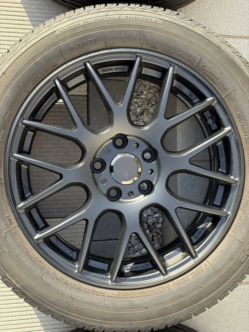 JDM Used Work Emotion EMT-M8R 17-inch wheels 4-piece set No Tires - Image 3