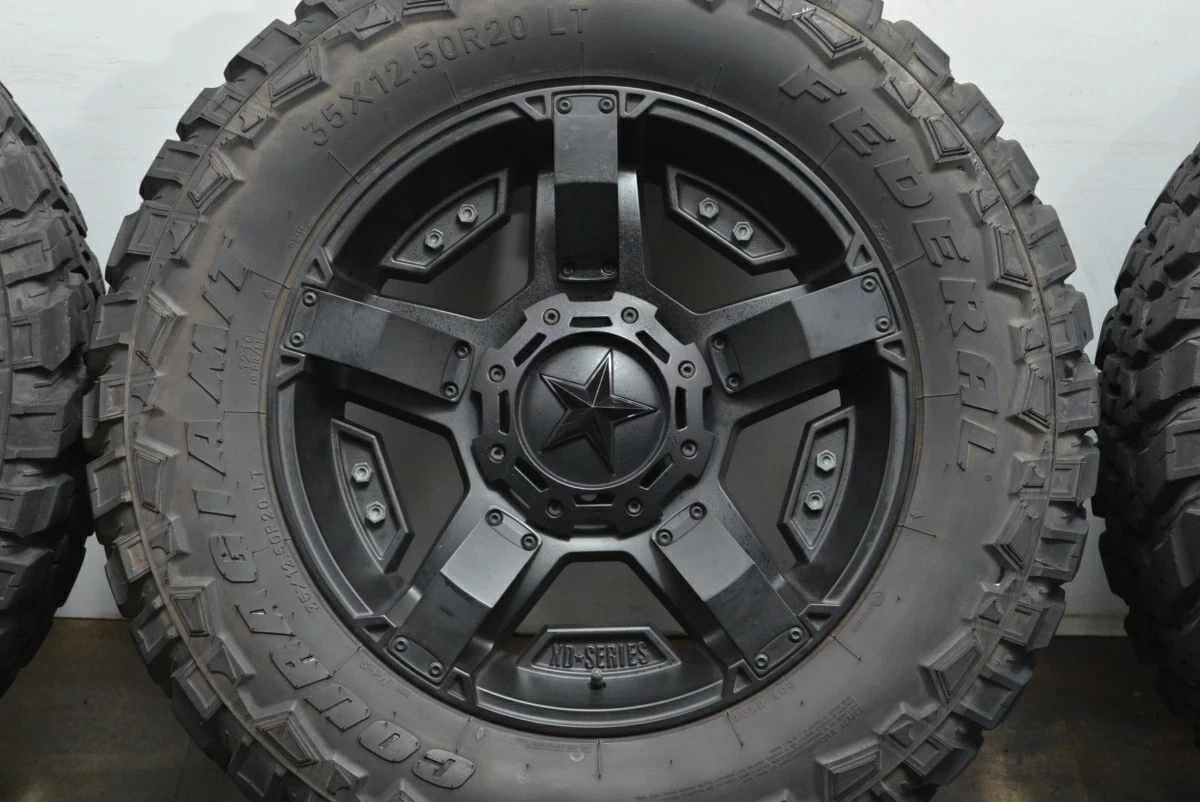 JDM Used KMC 5-Book Set 209.0J x 20±0 PCD xxx 35x/12.50R20 LT 121Q wit No Tires - Image 6