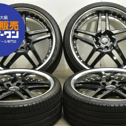 JDM Used Lowenhart Campbell 4-Book Set 208.5J x 20 +38 PCD 114.3 225/3 No Tires