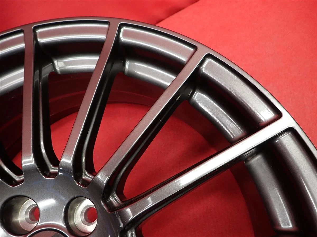 JDM Used SUBARU STi 15-spoke wheels 4Book 7J 18PCD100 5x48 offset 56mm No Tires - Image 10