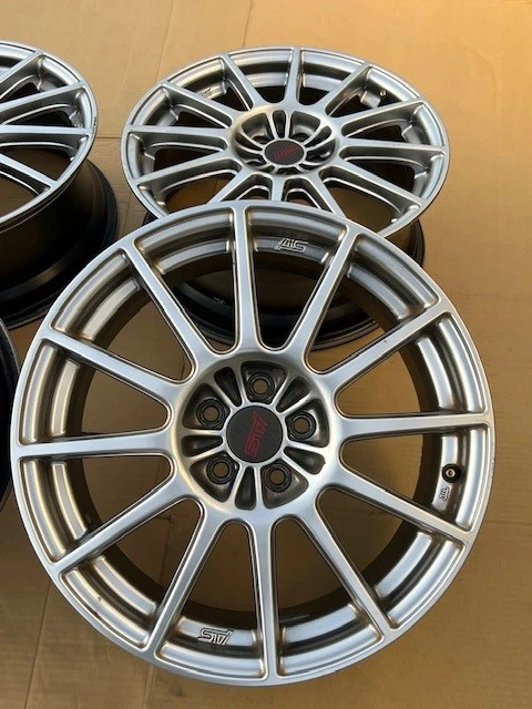 JDM Used Subaru Impreza WRX STI genuine wheels 177J ET48 5x100 bolt pa No Tires - Image 4