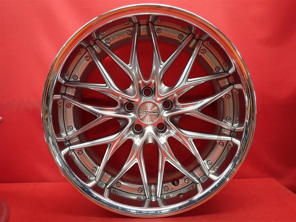 JDM Used WORK SCHWERT wheels with deep rims front and rear different w No Tires - Image 5