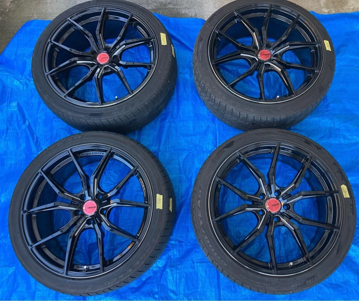 JDM Used RAYS gramlights 57FXX wheels 20PCD114.3 offset 45mm 8.5J 5H f No Tires
