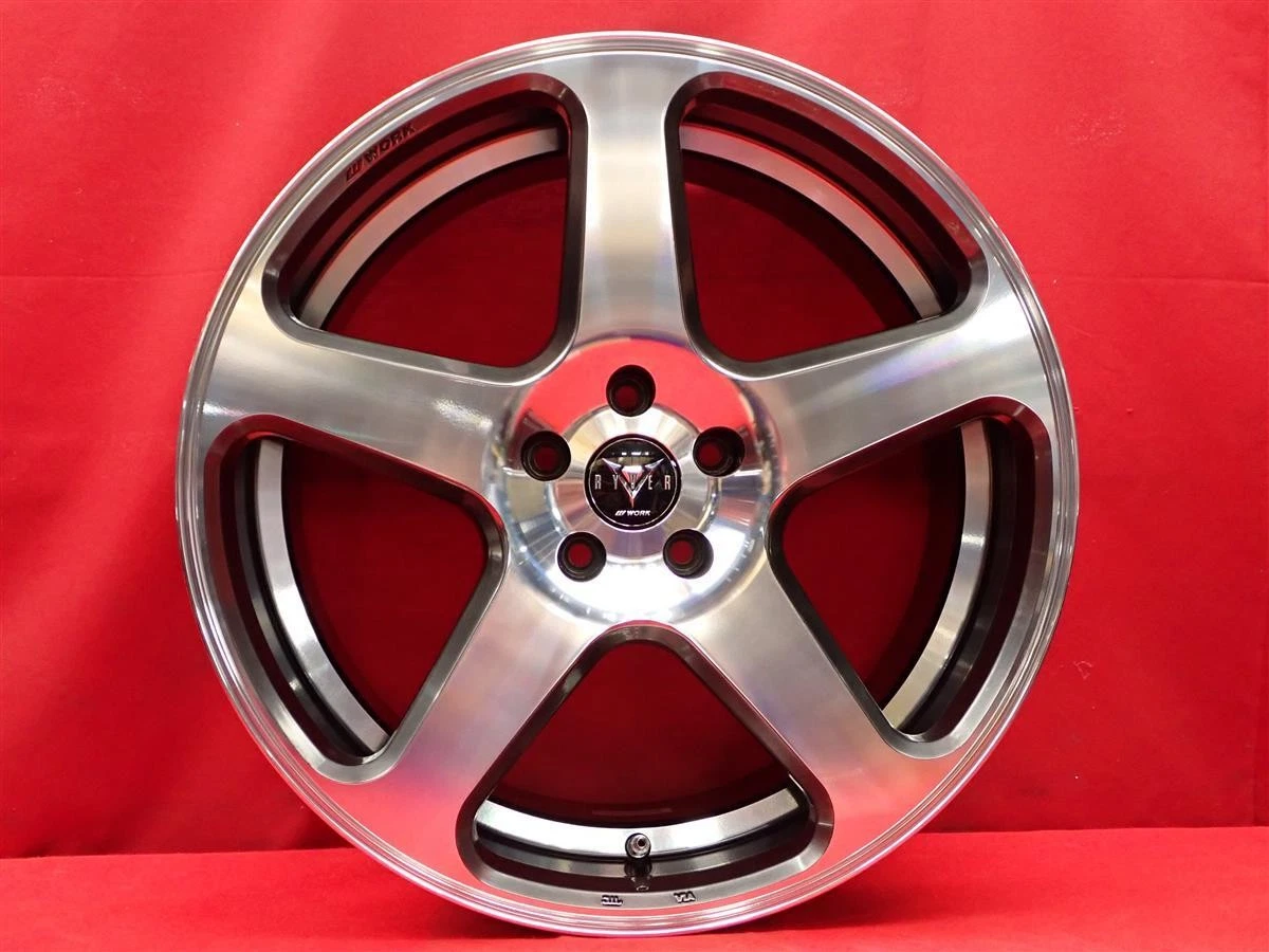 JDM Used WORK RYVER Raybar S005 wheels 4Book 8.5J 20PCD114.3 5x114.3 b No Tires - Image 6