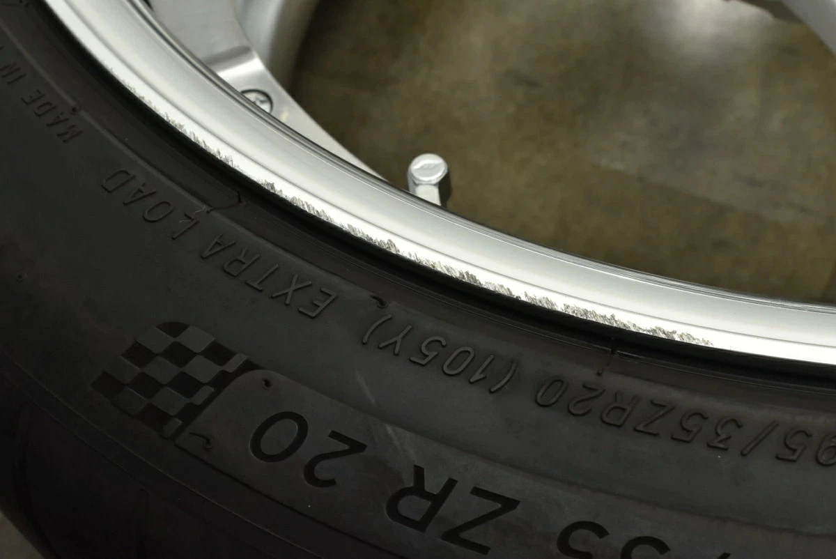 JDM Used WORK 4Book set 209.5J x 20 +25 PCD 112 265/40ZR20 104Y with M No Tires - Image 8