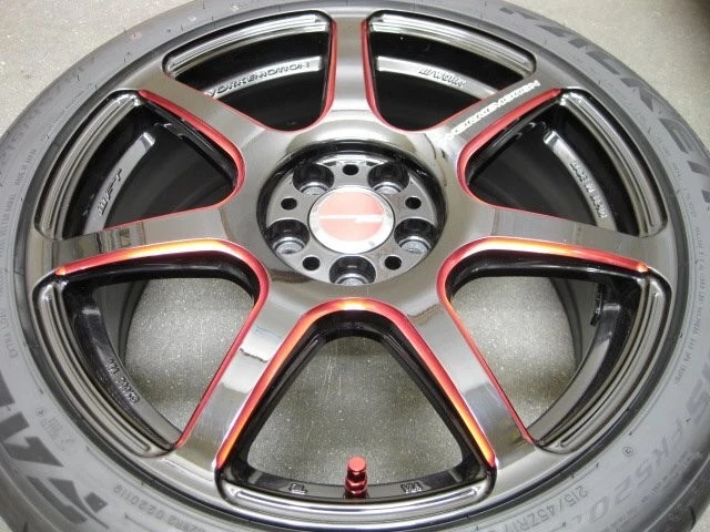 JDM Used Work Emotion T7R 17 & AZENIS FK520L 215/45R17 4-Pack tires fo No Tires - Image 3