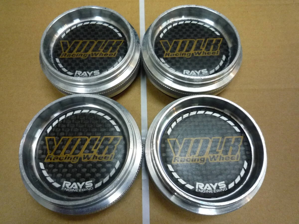 JDM Used RAYS VOLK RACING GT High Type 2 Center Caps Set of 4 Individu No Tires
