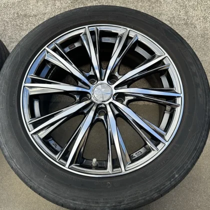 JDM Used Leonis Weds WX 177.0j +42 114.3 5H LEONIS NITTO 225/50R17 Cro No Tires