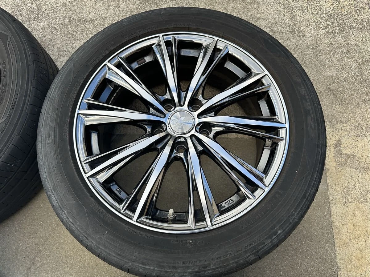 JDM Used Leonis Weds WX 177.0j +42 114.3 5H LEONIS NITTO 225/50R17 Cro No Tires