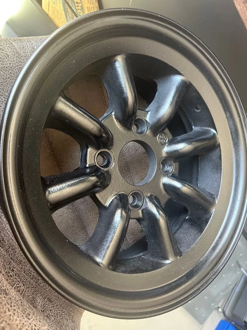 JDM Watanabe 2Wheels 14x6.5 4x114.3 Re-Painted Black AE86 - Image 4