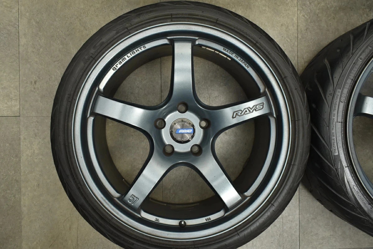 JDM Used RAYS Gravillage 57CR 4-Pack Set 199.5J x 19 +25 10.5J x 19 +3 No Tires - Image 4