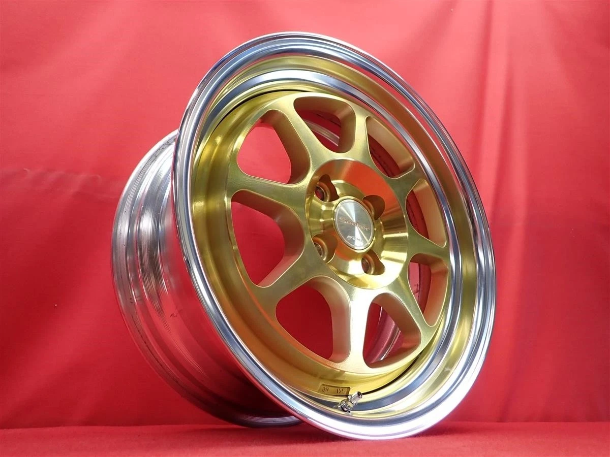 JDM Used WORK Seeker EX wheels 4Book 7J 16PCD100 4x4 +32 offset 60mm h No Tires - Image 2