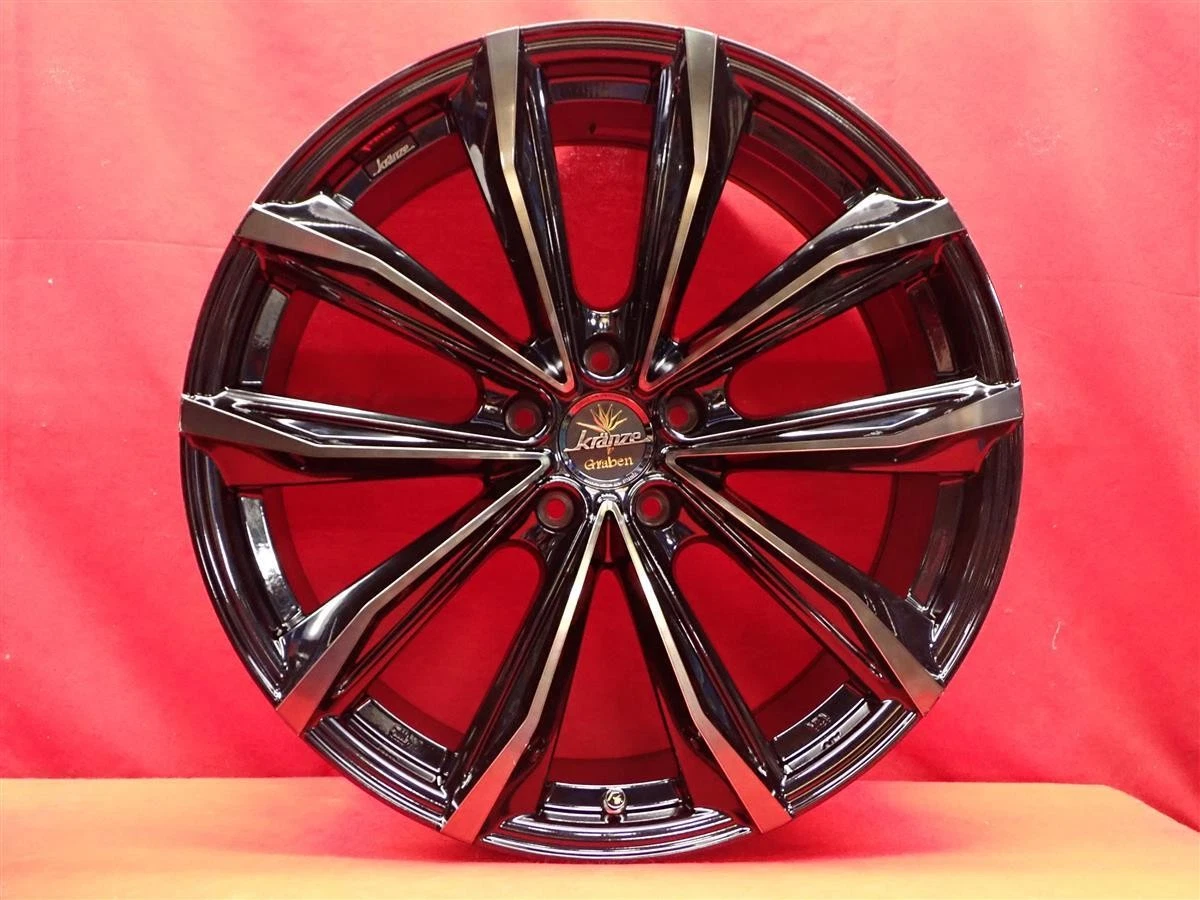 JDM Used WEDS KRANZE Graben 680EVO wheels 4Book 8.5/9.5J 20PCD114.3 5x No Tires - Image 4