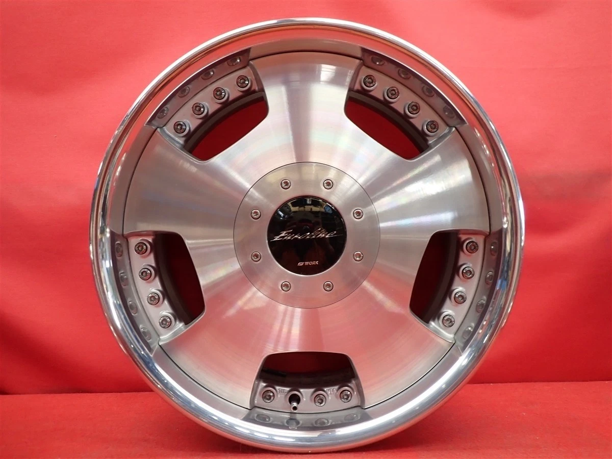 JDM Used out-of-print rare Euroline D wheels 4Book 7J 17PCD114.3 4x4/5 No Tires - Image 7