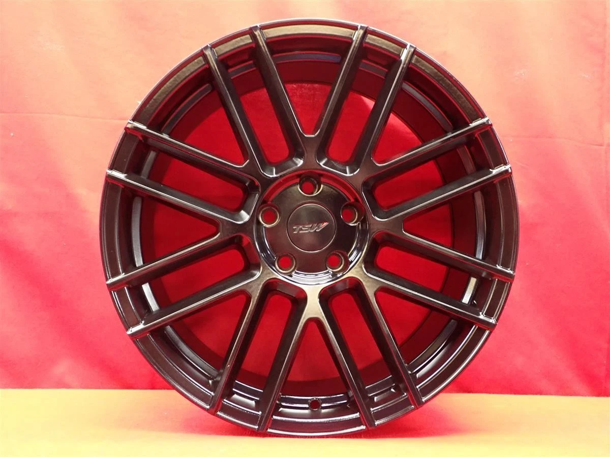 JDM Used TSW Mosport wheels 4Book 8.5/9.5J 19x114.3 PCD 5x20 bolt patt No Tires - Image 6