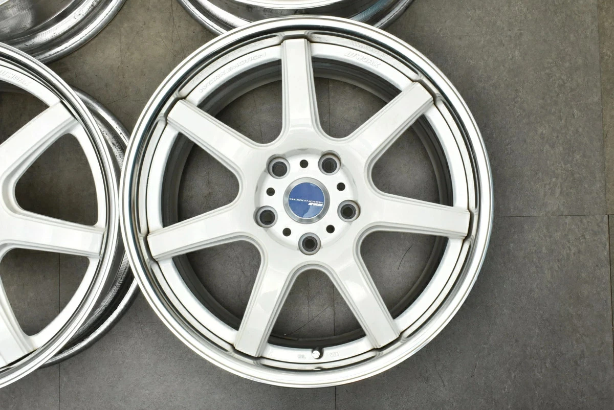 JDM Used WORK 4Book Wheel Set 188.5J x 18 +38 PCD 120 Wheels only No Tires - Image 5