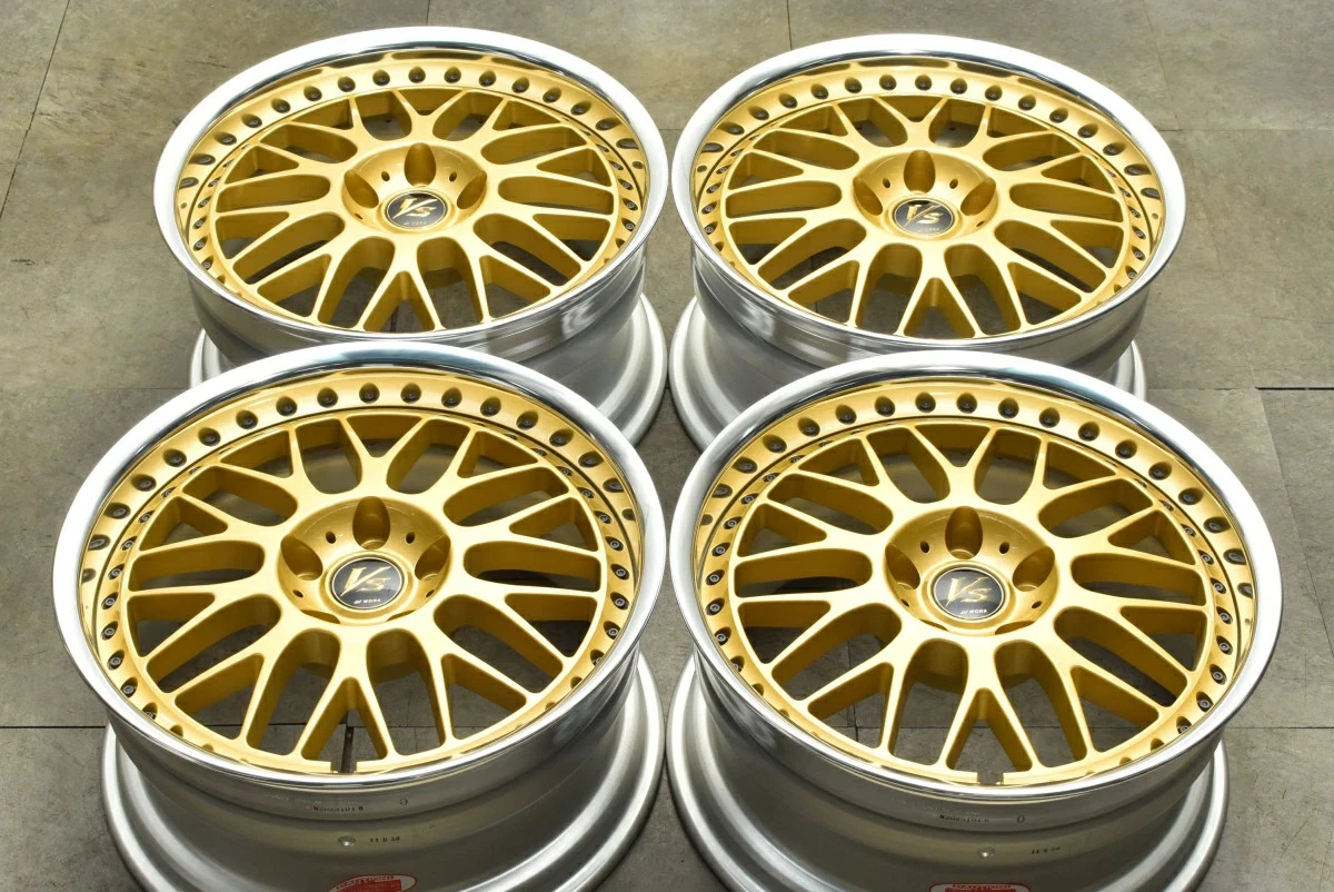 JDM Used WORK 4Book Wheel Set 189.0J x 18 +38 PCD 114.3 Wheels only No Tires - Image 2