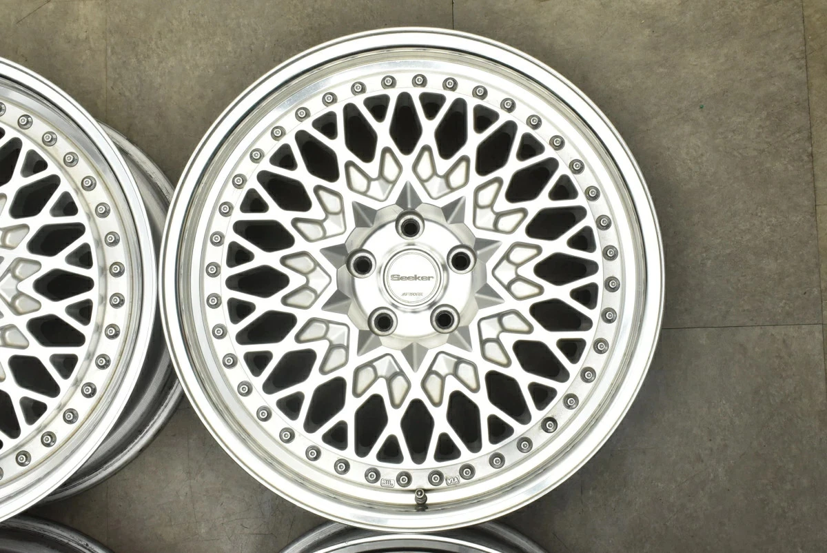 JDM Used WORK 4Book Wheel Set 198.5J x 19 +45 PCD 112 Wheels only No Tires - Image 7