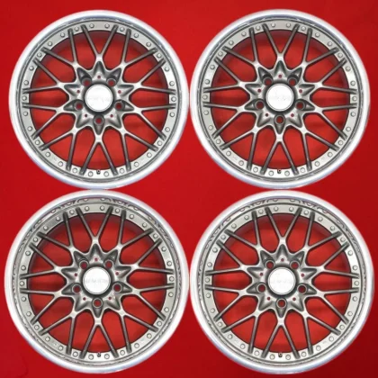 JDM Used WEDS LINEARETTA Linearetta Mesh wheels 4Book 8/9J 17PCD114.3 No Tires
