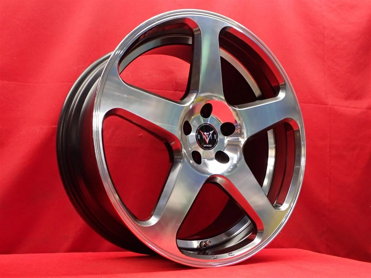 JDM Used WORK RYVER Raybar S005 wheels 4Book 8.5J 20PCD114.3 5x114.3 b No Tires - Image 2