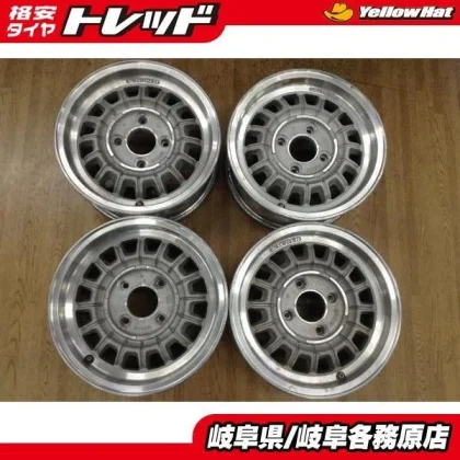 JDM Used Wheels 4Book Nissan Skyline Genuine Kenmeri C110 14-inch 5.5J No Tires