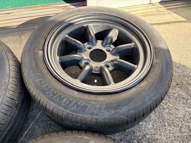 JDM Used RS Watanabe 4-lug 6.5J-14 B 2-piece set 6J-14 2-piece set mat No Tires - Image 5