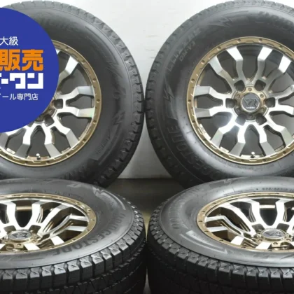 JDM Used Topy 4-Book Wheel Set 178.0J x 17+20 PCD 139.7 265/65R17 112Q No Tires