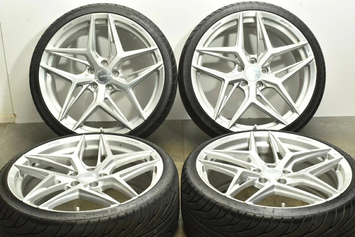 JDM Used WORK 4Book set 208.5J x 20 +38 PCD 114.3 245/30R20 95Y wheels No Tires - Image 2