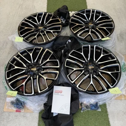 JDM Used BBS RE-X 008 black diamond-cut wheels 18x8.0 44.5/114.3 bolt No Tires