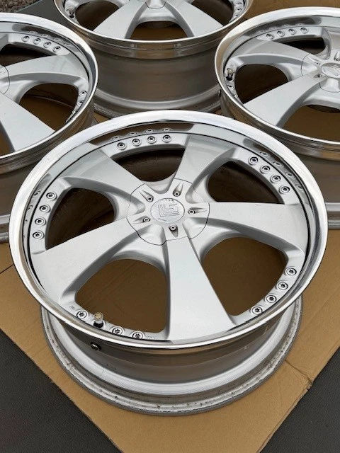 JDM Used WORK LS 105 209J +50 PCD114.3 Wheel Set for Crown Mark X Alph No Tires - Image 10