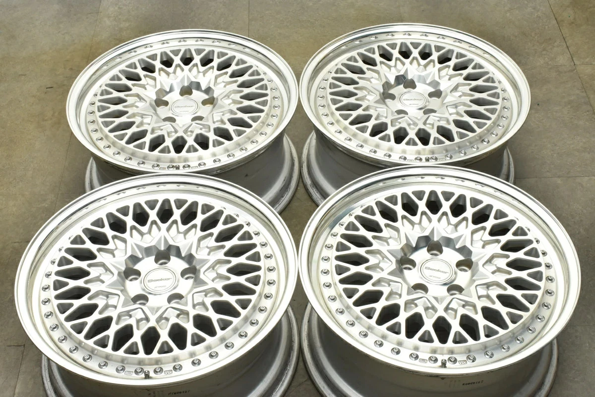 JDM Used WORK 4Book Wheel Set 198.5J x 19 +45 PCD 112 Wheels only No Tires - Image 2