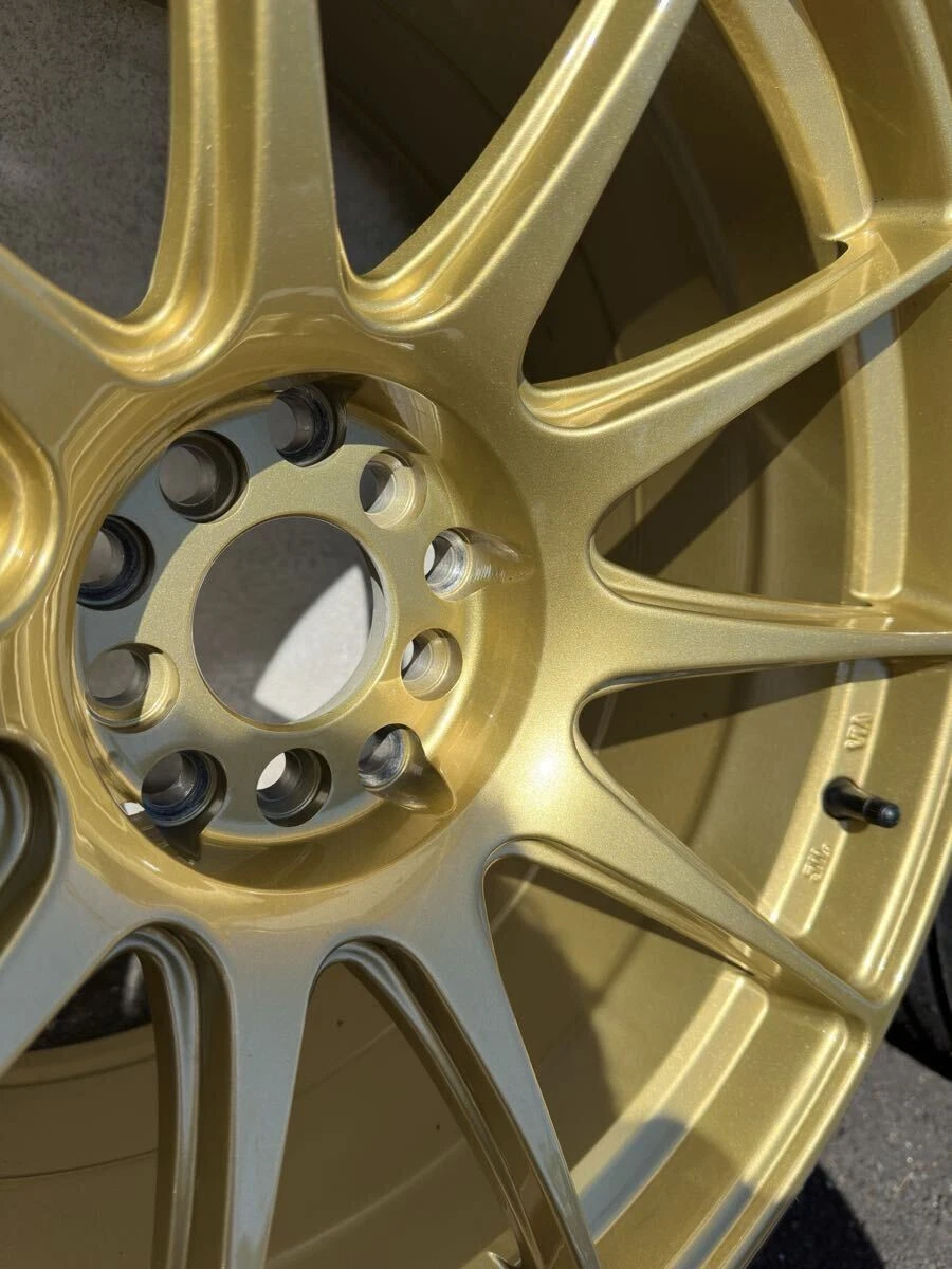 JDM XXR 527 18PCD100/114.3multi 9.75J+20 4Book Rare Gold No Tires - Image 7