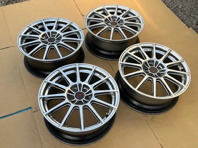 JDM Used Subaru Impreza WRX STI genuine wheels 177J ET48 5x100 bolt pa No Tires - Image 5