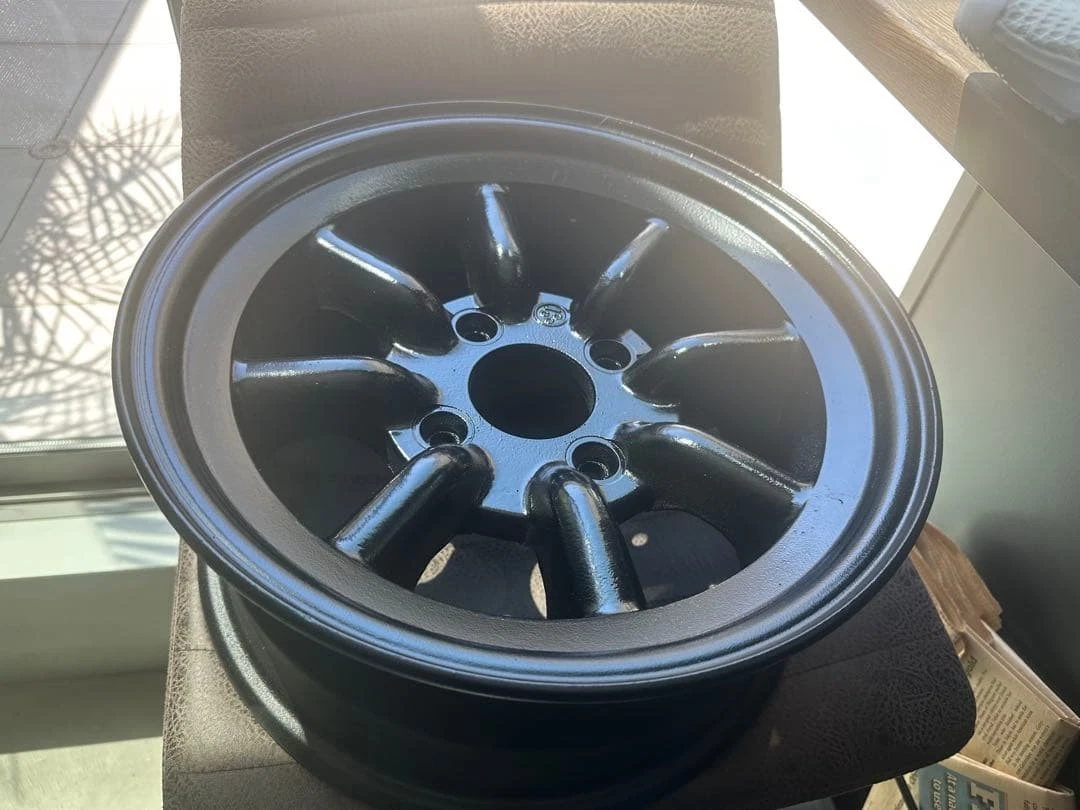 JDM Watanabe 2Wheels 14x6.5 4x114.3 Re-Painted Black AE86 - Image 2